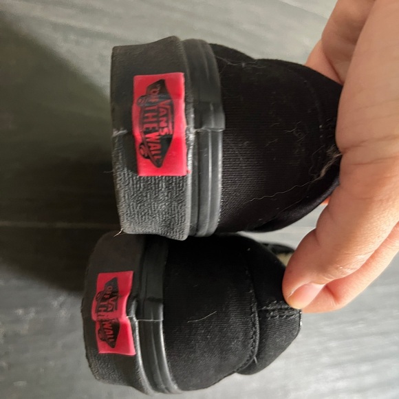 Vans Classic Black Canvas Slip-Ons - Picture 4 of 7